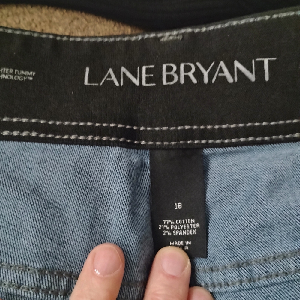Lane Bryant Black Bermuda Jeans